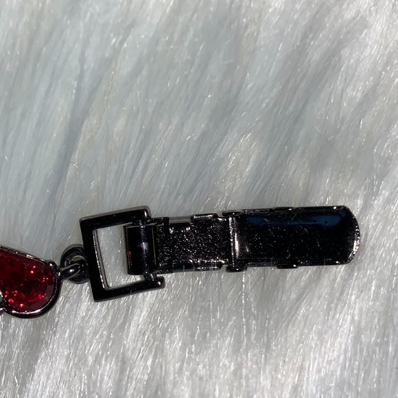 Matching Set - Purple & Pink Jeweled Costume Bracelet AND Matching Earrings - Picture 5 of 9